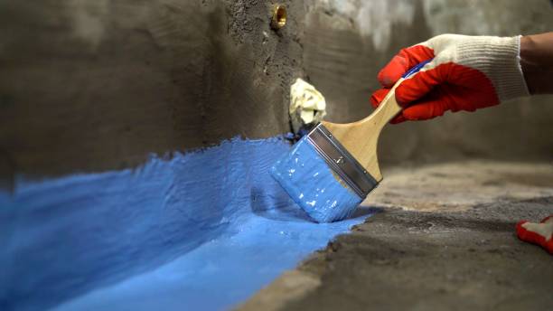 Commercial Vapor Barrier Installation project at a Mumford, NY business property by SJ Waterproofing Pros